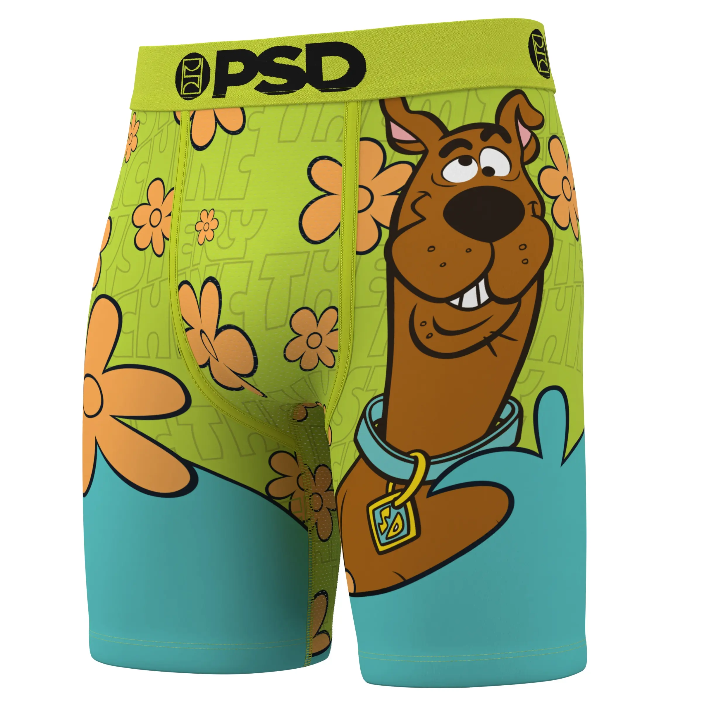 PSD Mens Scooby-Doo Mystery Scoob Boxer Brief - Standard Length 7 Inch Inseam, Soft and Breathable Poly Blend Fabric PSD Mens Scooby-Doo Mystery Scoob Boxer Brief - Standard Length 7 Inch Inseam, Soft and Breathable Poly Blend Fabric