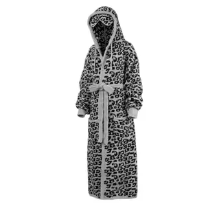 Songling Women Fleece Robe with Hood Fluffy Soft Cozy Sherpa Long Bath Robe Casual Loungewear with Eye Mask