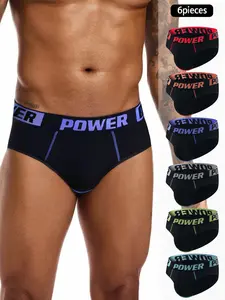 Men's Comfortable Breathable High Elasticity Triangle Underwear, Casual Short Pants for Daily Wear, Stylish Men's Briefs