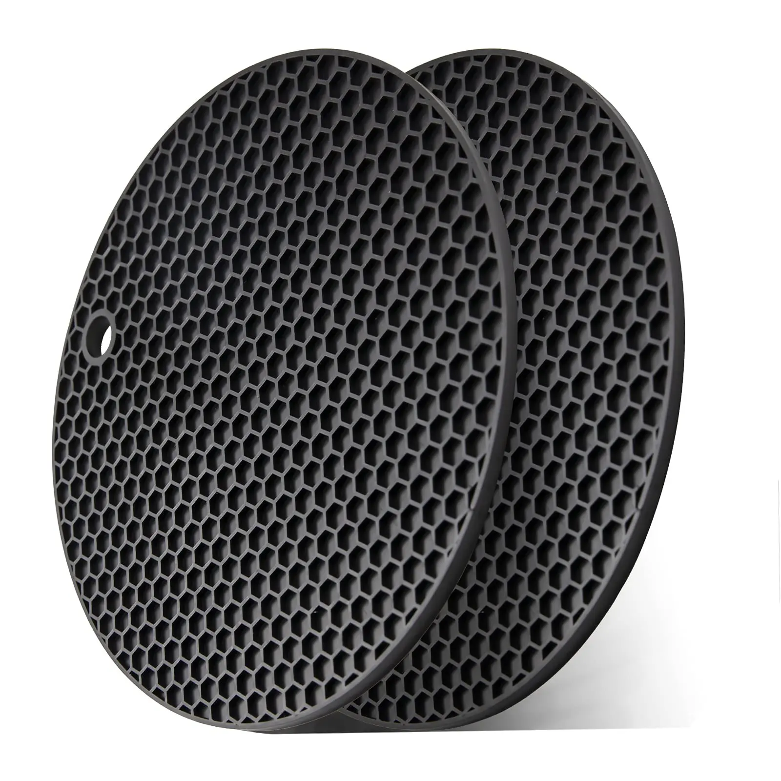 2PCS Silicone Heat-Resistant Placemats - Non-Slip Tableware Insulation Mat, Multifunctional Kitchen Drain Pot Mat, Christmas Gift