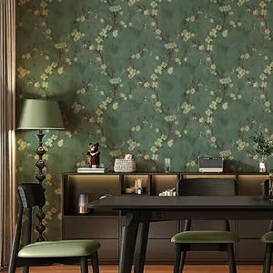 Self-Adhesive Floral Wallpaper Roll, Peel and Stick Wallpaper Designs, Colorful Flower Pattern, Durable and Easy to Use Decorative Film, Suitable for Living Room/kitchen/bedroom/dormitory