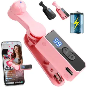 Wireless Auto Clicker for Smart Phone, Rechargeable Phone Screen Device Speed Clicker for Tiktok, Fast Click Continuous Click for Tiktok, Live Broadcasts Likes, Lightning Deal,Game(PInk)