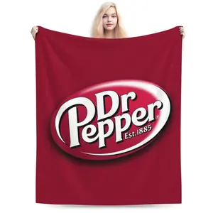 Dr Pepper Blanket – Soft, Colorful Printed Design – Perfect for Naps, Gifts, and Home Use warm nap blanket