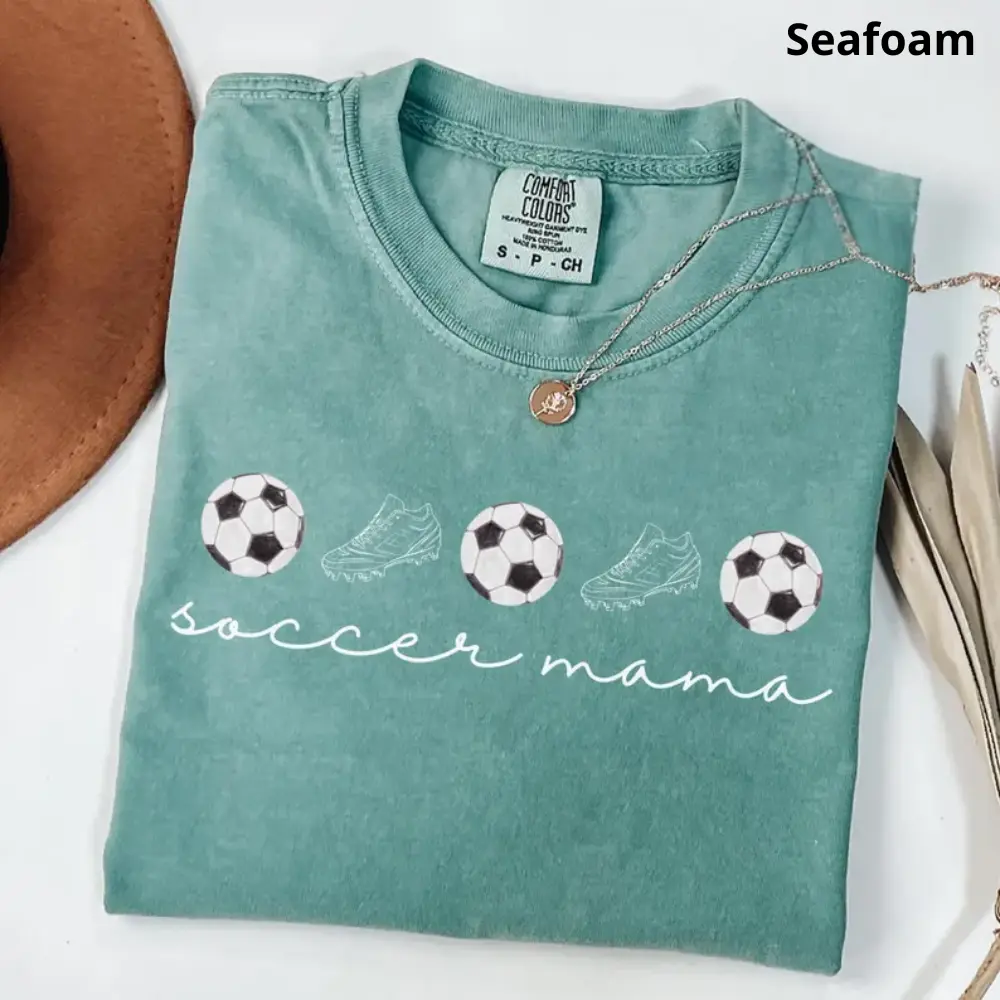 Comfort Colors Soccer Mom T Shirt, Mama Soccer Shirt, Soccer Mama Tee, soccer mom t shirt, soccer mom gift, loud soccer mom tshirt