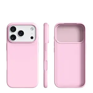 1 piece BASE MORE COVER ultra-thin liquid silicone iPhone case for Apple phones, Soft touch feel, soft edge wrapping, matte soft shell case, Skin-like texture, Naked phone case, Protective, Suitable for Apple iPhone 17 Pro Max/16/15/14/13 Pro Max Plus
