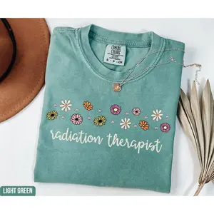 Comfort colors Floral Radiologic Technologist Shirt Radiation Therapist Shirt Gift For Radiation Technologist Radiation Therapy Specialist Team Shirt