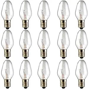 15 Watt Light Bulbs for Scentsy Wax Warmer - C7 Replacement Bulbs for Plug in Wax Diffuser- Warmwhite - Dimmable,15 Packs
