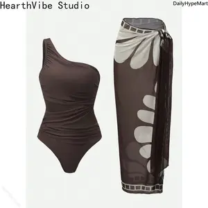 Women's 2026 New Floral Print Halter Swim Dress, Beach Holiday Cruise All Season Wear