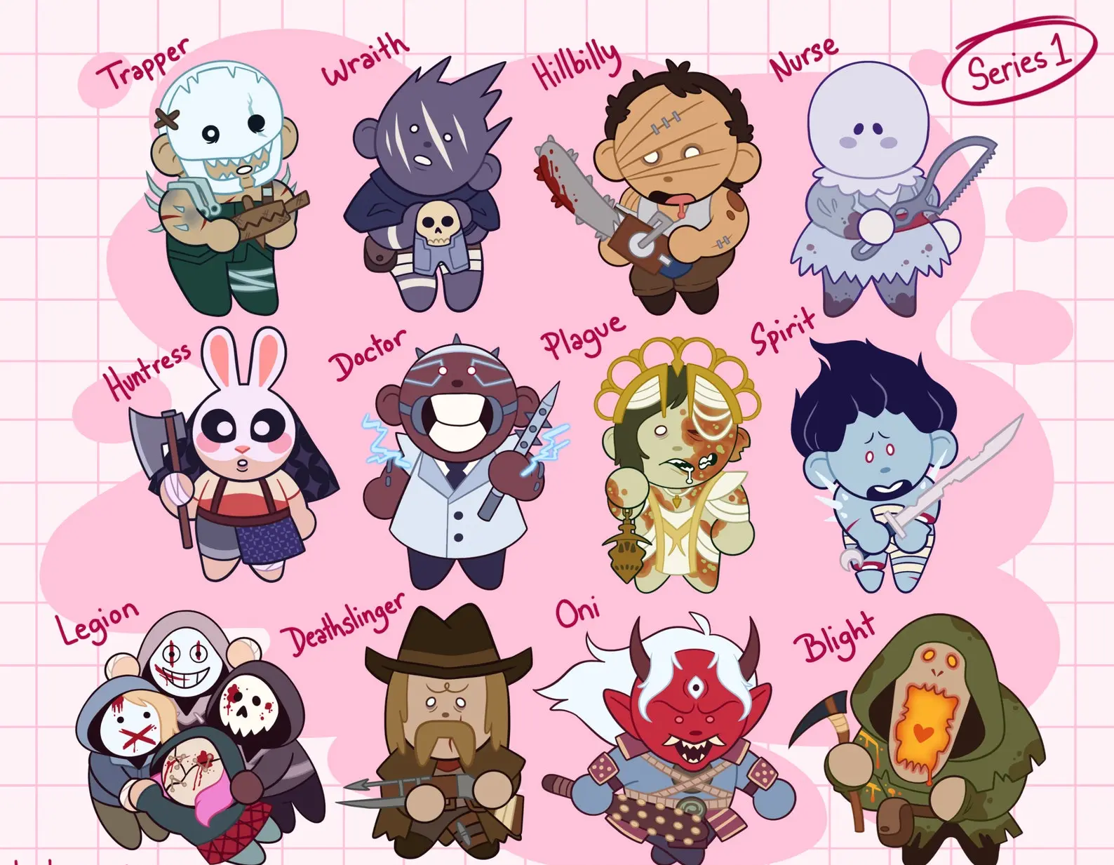 DBD Chibi Killer: Series 1 Acrylic Keychain, Great For Daily Use Or As Thoughtful Little Gifts For Your Friends And Yourself, Halloween gifts
