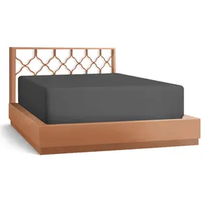 21” Extra Deep Pocket Ultra Soft Fitted Sheet with Corner Straps, Twin XL - Gray