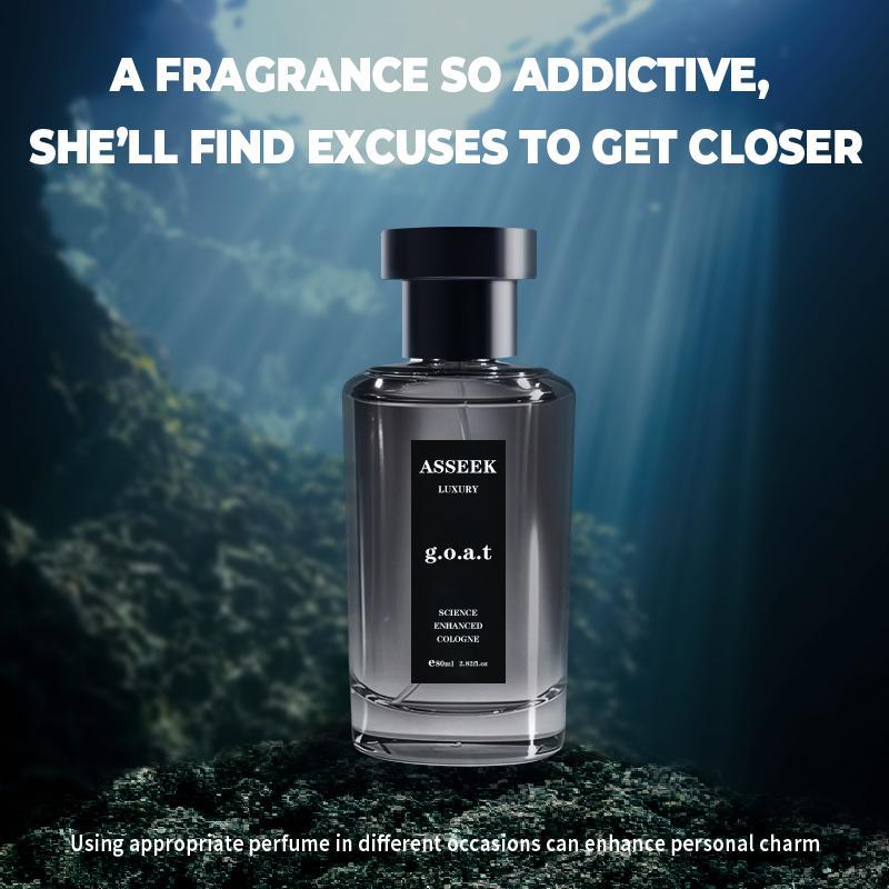 ASSEEK Midnight Marine Man Men's Perfume-OceanAroma 80ml Woody Amber Fragrance Eau deParfum Long Lasting Cologne Gift -Edp Intense