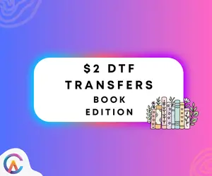 Book Lover DTF Transfer Sheets – $2 Book Designs for Tees & Gifts