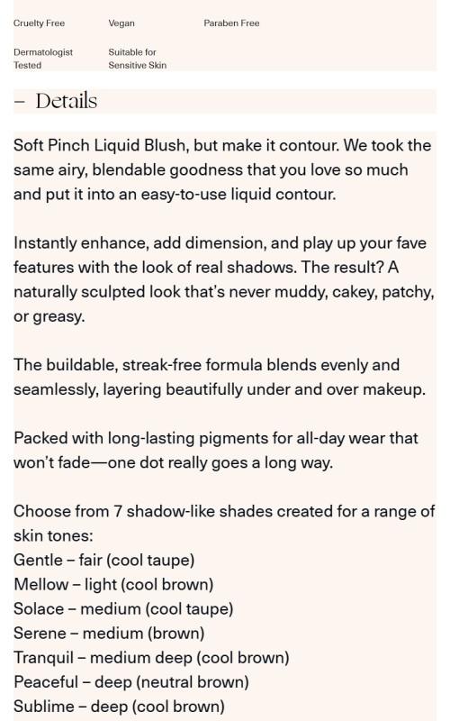 Soft Pinch Liquid Contour