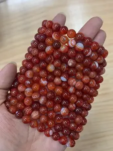 Julia(5016)gc.Natural red agate bracelet 8mm 20 pieces