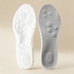 4D Cloud Soles for Men & Women Anti-Fatigue Shock Absorption Foot Pain Relief High Elastic Cushioned Non-Slip Soft Insoles for Daily Wear