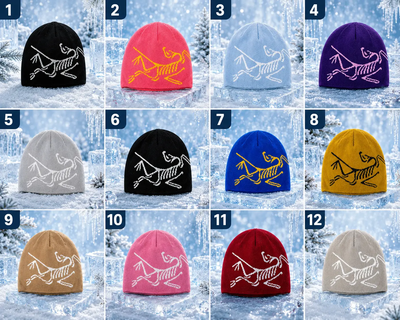 Arc’teryx Bird Head Knit Beanie – Unisex Warm Winter Skull Cap, Soft Outdoor Ski Hat for Men & Women