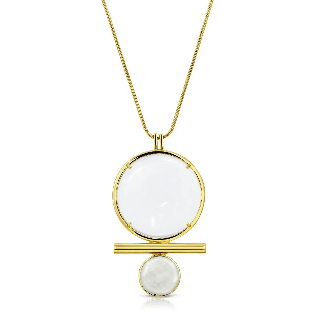 Luna Magnifier Pendant Necklace