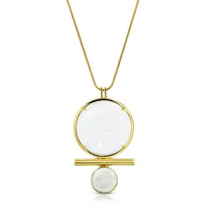 Luna Magnifier Pendant Necklace