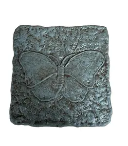 Solid Rock Stoneworks Butterfly Garden Stepping Stones, Concrete, Cypress, 12 x 12 inches