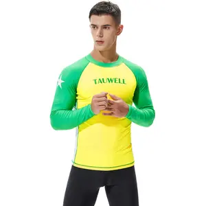 Tauwell Men's Surfing Suit 2026 New Compression Shirt for Men Surfwear 80% Nylon 20% Spandex S M L XL