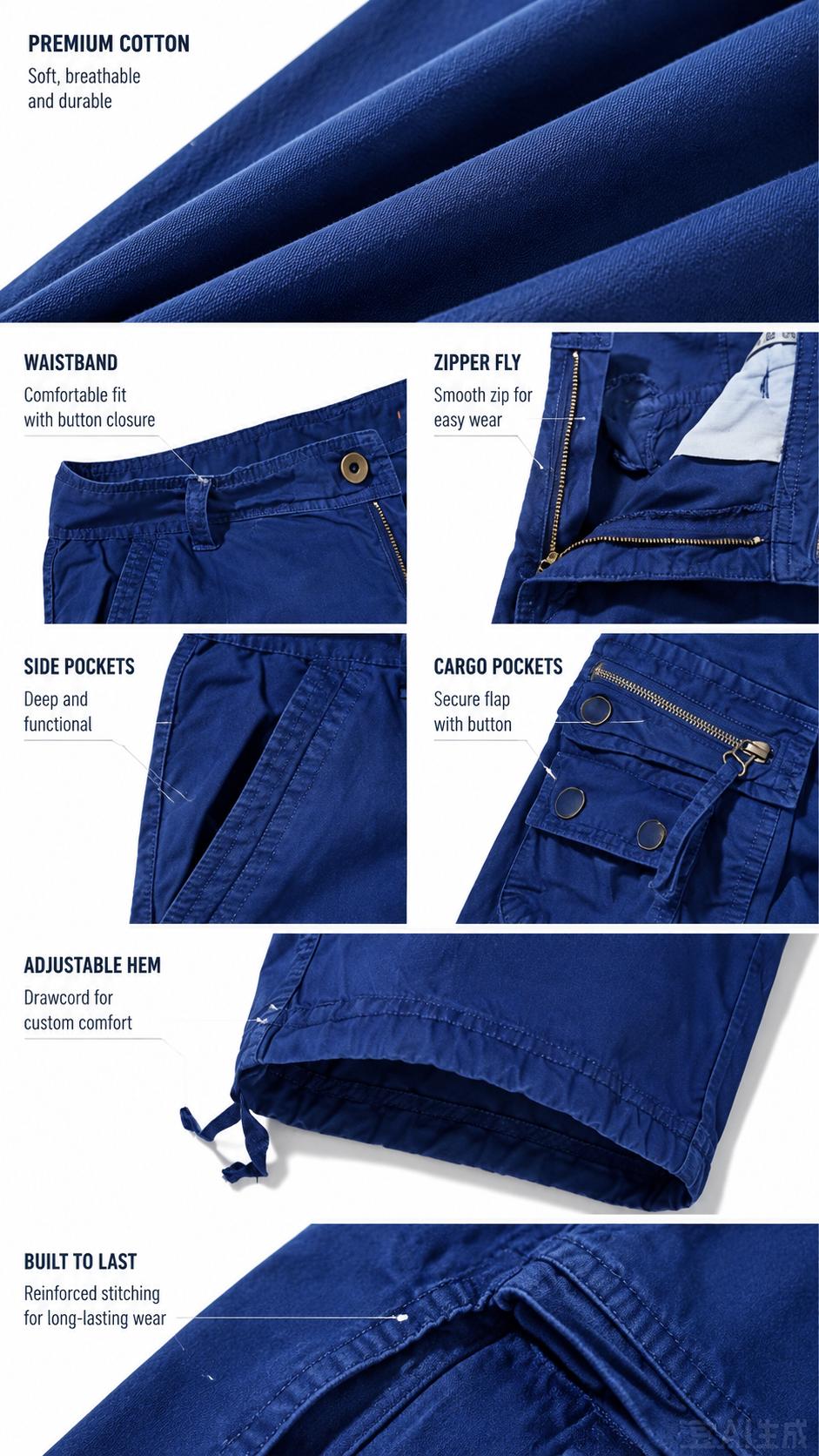 #SummerVibes Men's large-size summer cargo shorts with loose fit, mid-length, and multiple pockets for casual wear Fabric Menswear Pants Cotton Hem Trouser Zipper pants men,summerwins #SummerVibes Men's large-size summer cargo shorts with loose fit, mid-length, and multiple pockets for casual wear Fabric Menswear Pants Cotton Hem Trouser Zipper pants men,summerwins