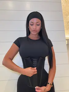 Fajas Colombianas Lady Extreme Compression Waist Trainer Clothes, Adjustable Zipper-Closure Basic Shapewear for Women's Underwear Needs