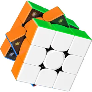 3x3 Magnetic Puzzle Cube, Smooth Speed Cube for Fast Solving, Stickerless Design for Kids & Adults