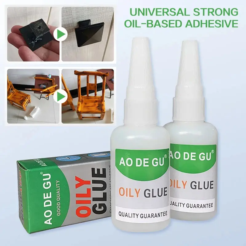 Industrial Strength Universal Repair Glue For Household Professional Grade Clear Oily Super-Glue Home Improvement Projects &