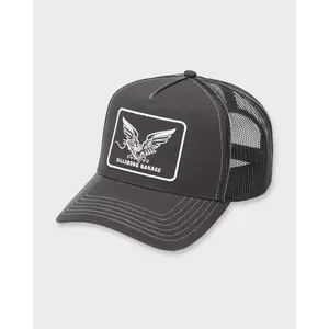 Bird Of Prey Garage Trucker Hat - Black Premium Quality Cap