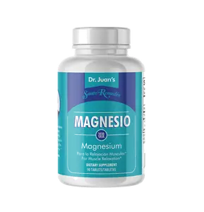 Santo Remedio Magnesium, Supports Muscle Relaxation, Dietary Supplement, Magnesium Citrate 300 mg, No Artificial Flavors, No Artificial Colors, 90 Tablets (90 Servings)