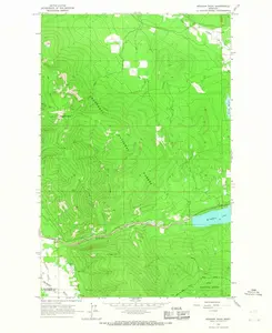 Meadow Peak Montana USGS Topographic Quadrangle Map, 1997, 1:24000