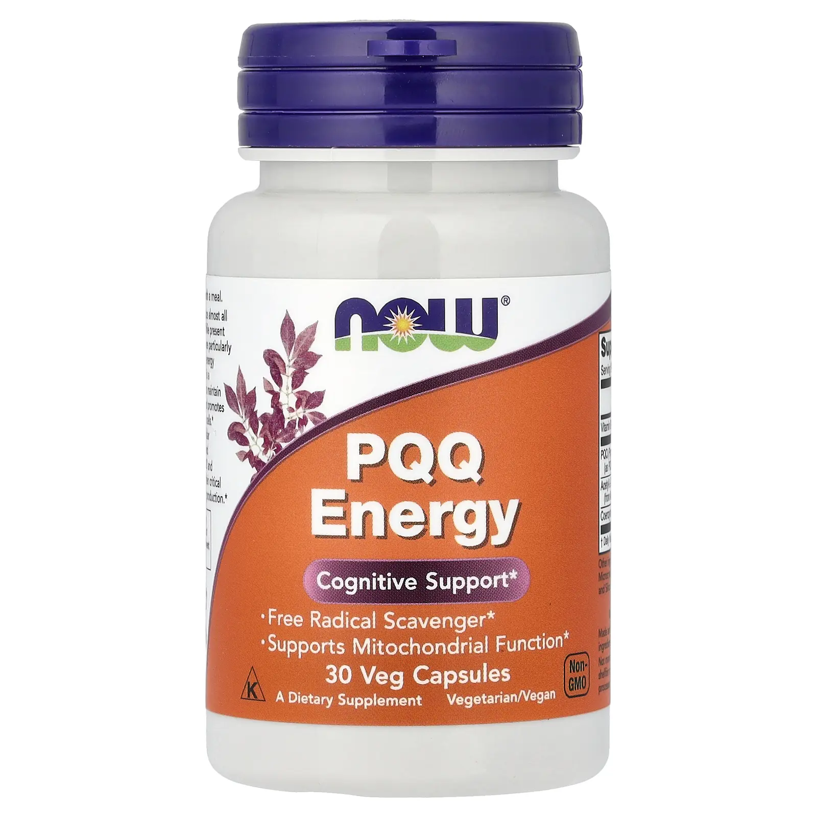 NOW Foods PQQ Energy, 30 Veg Capsules