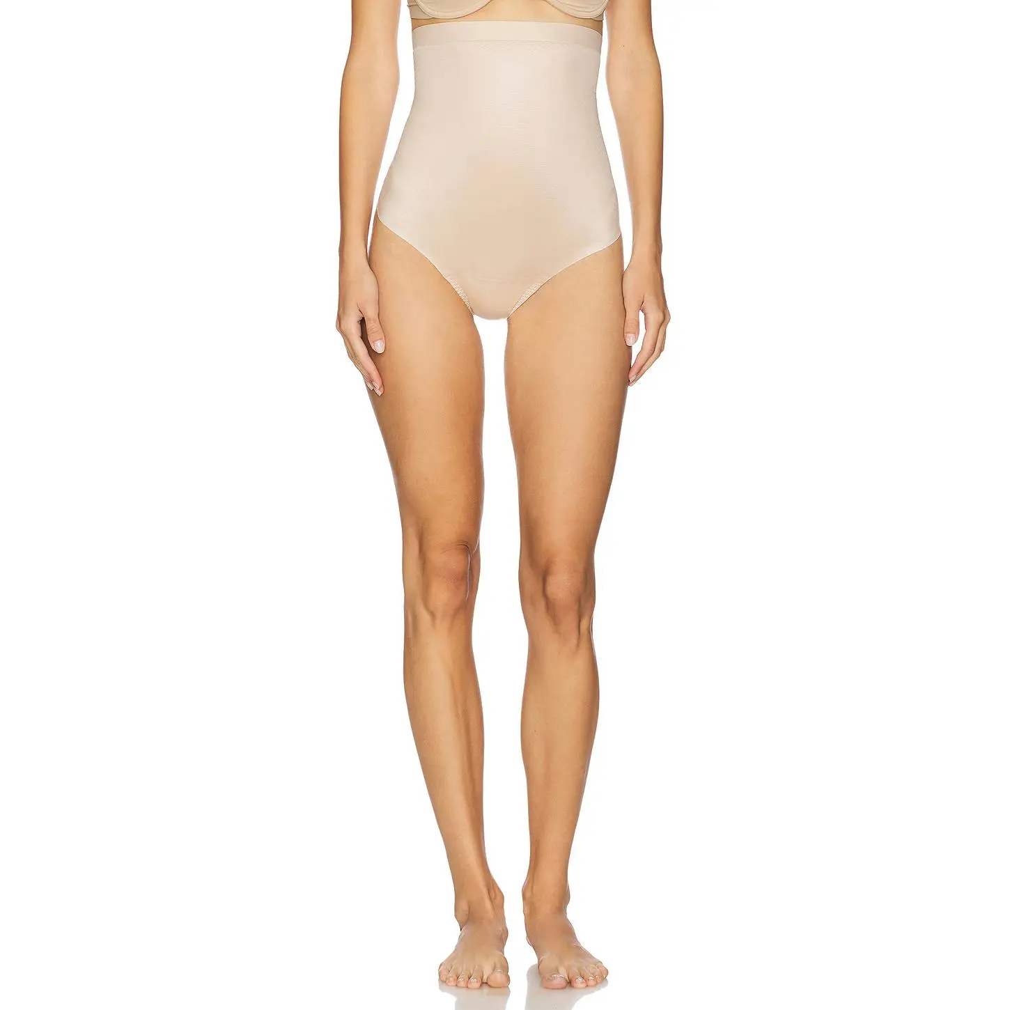 SPANX Spanxshape Invisible High Waisted Thong in Champagne Beige