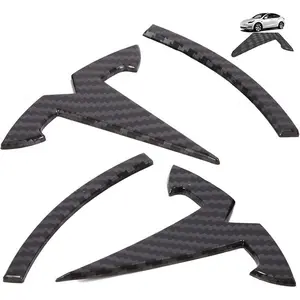 SIGLIN Model Y Accessories for Tesla Emblem Sticker 2PCS/Set 2024 2023 2022 2021 2020 Logo Decal