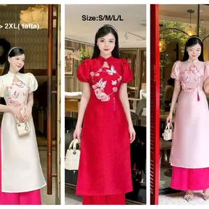Vietnamese Ao Dai M32 With Pants For Women ( Vietnamese Size ) / Áo Dài Cách Tân Truyền Thống Việt Nam/ Girl Ao Dai / Luna Ao Dai