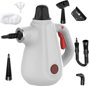 Steam Cleaner, Deep Cleaning Multi-Surface Handheld Steam Cleaner with Steam Lock Button & 16 PCS Accessories, 100% Natural Portable Steamer for Cleaning Home Car Bathroom Kitchen Grout Tile Window