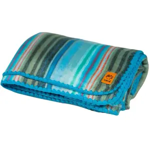 Alpaca Wool Blanket - Twin Size Bed Blanket - Alpaca Throw - Best Gift & Warm Throw, Lightweight, Couch or Camp- Outdoor - 75 x 38 Inches (Light Turquoise)