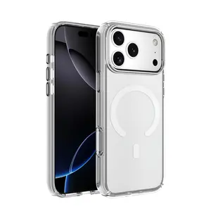 [Made In USA]Magnetic Original Clear Case for Iphone 17 16 15 14 13 12 11 Pro Max Plus Wireless Charging Hard Cover  Cell Phone Case for samsung S26 S25 S24 S23 S22 S21 Ultra Plus Cell Phone Case for samsung S26 S25 S24 S23 S22 S21 Ultra Plus