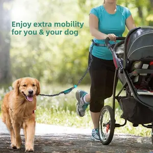 Retractable Anti Pull Dog Leash Hands Free Waist Belt for Running Walking Outdoor