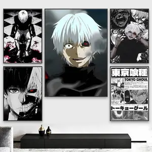 Anime T-Shirt: Tokyo Ghoul Poster - High-Definition Art, Waterproof Home Decor for Living Room, Bedroom, Bar - Aesthetic Wall Art Artwork Decoration