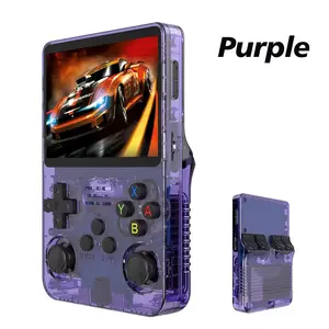 128G R36S Retro Handheld Video Game Console Linux System 3.5 Inch IPS Screen R35S Pro Portable Pocket Video Player 64GB Games BOYHOM