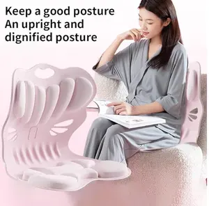 Latex-Free Supportive Yoga Block - Ergonomically Designed for Back & Lumbar Support, Posture Improvement, Back Pain Relief, Compact Flexible Portable Floor Use (Ideal for Teenagers, Salon, Children)