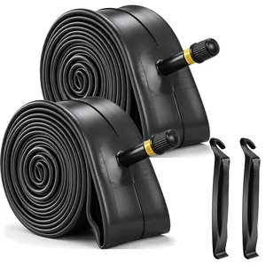 2 Pack 29''Bike Inner Tubes 29 x 1.75/1.95/2.0/2.10/2.125 Bicycle Replacement Butyl Rubber Inner Tube with 32mm Schrader Valve for Mountain Cruiser and City Bikes