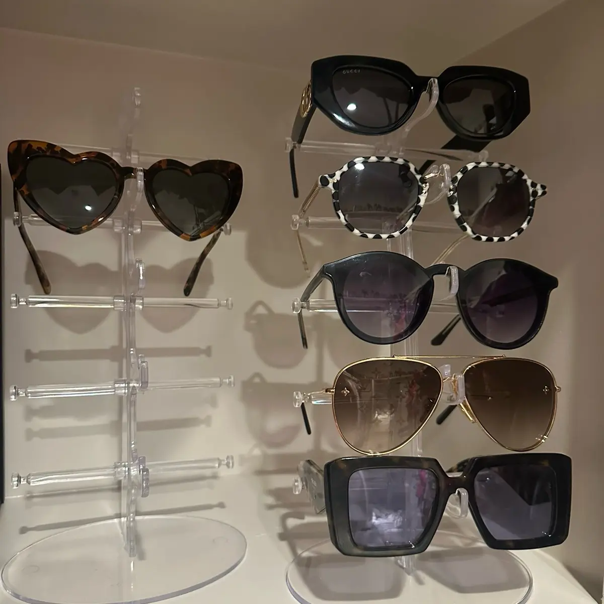 Acrylic Sunglass Organizer Rack