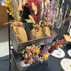Crystal Mystery Bundle with dried flower bouquet