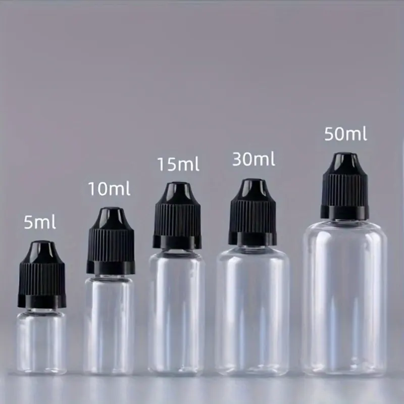 Fine-point dropper bottle, empty squeeze-type dropper bottle, Small Bottle, Refillable Design, Bottle Bulk