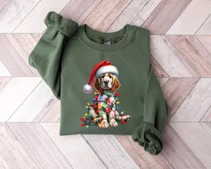 English Setter Christmas Sweatshirt/Tshirt, English Setter Mom Dad Sweatshirt, Pet Parent Gift Christmas Dog Shirt, English Setter Tee, Dog Lover Shirt