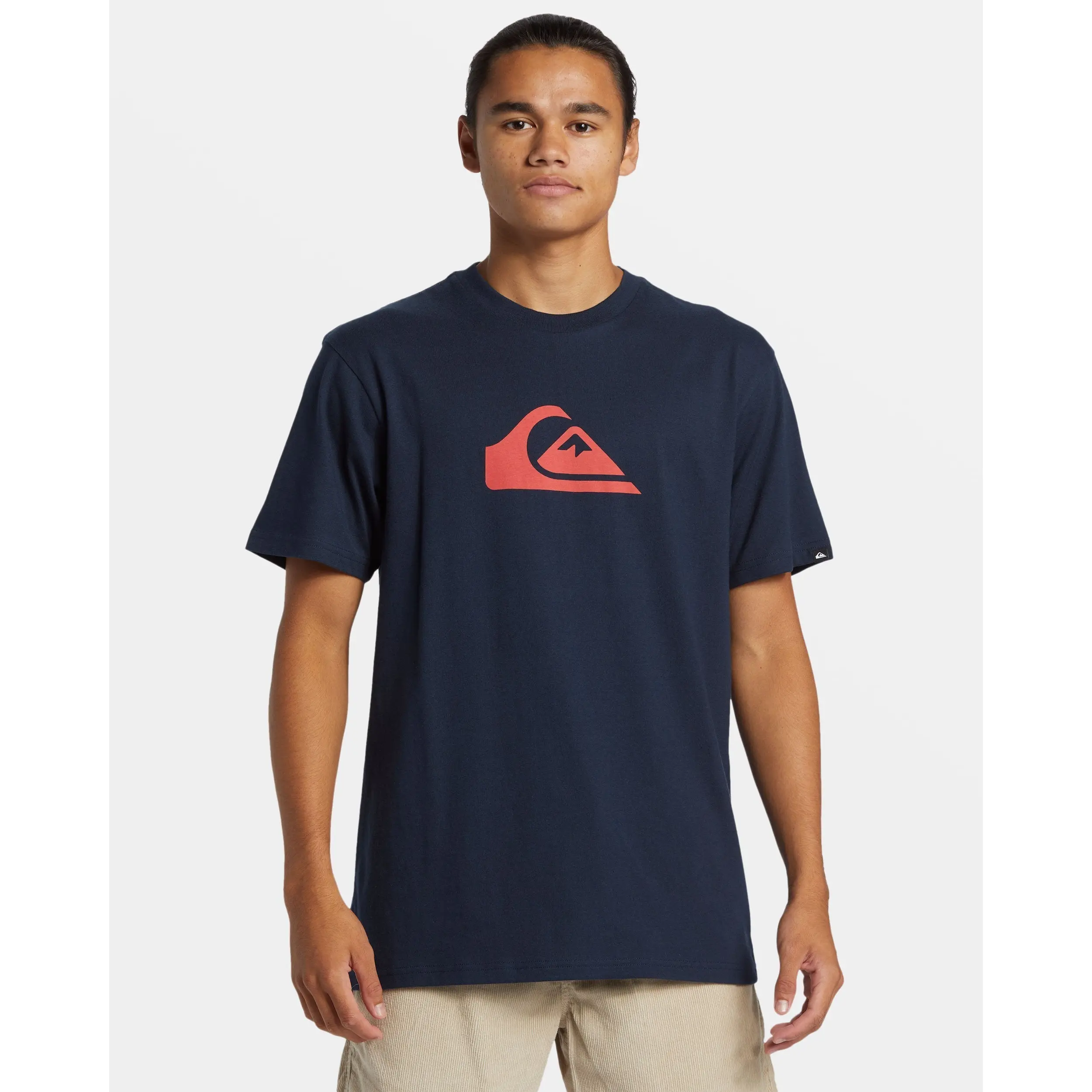 Quiksilver | Comp Logo T-Shirt | Graphic Print Signature Logo | Casual Streetwear