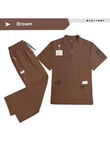 Pet Beauty Hospital Work Scrub Set Scrub Uniform Top+Pants Work Uniform Nurse Set Beauty SPA Brushing Uniform Set