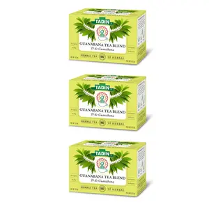 Tadin Guanabana Tea, Soursop Tea, Herbal Tea, Caffeine Free, Decaffeinated, 24 Tea Bags Per Box, Pack of 3